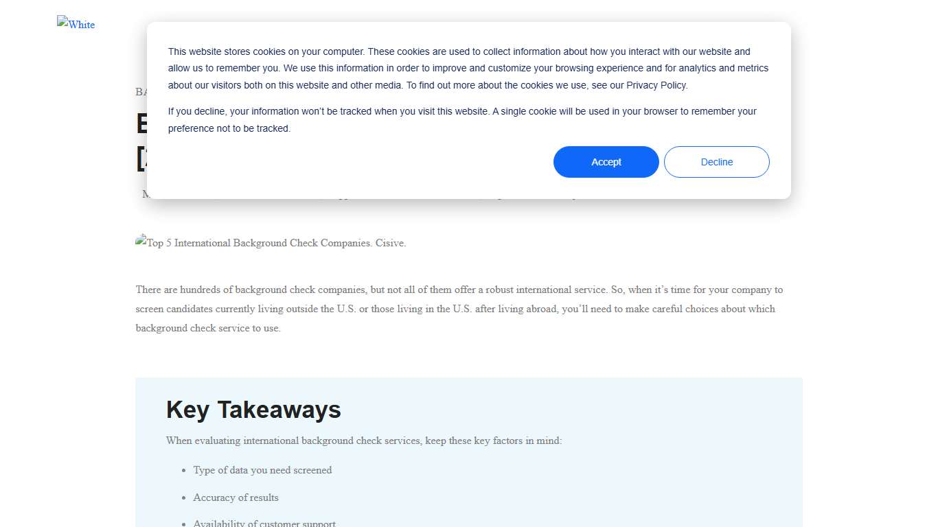 Best International Background Check Companies [2026]