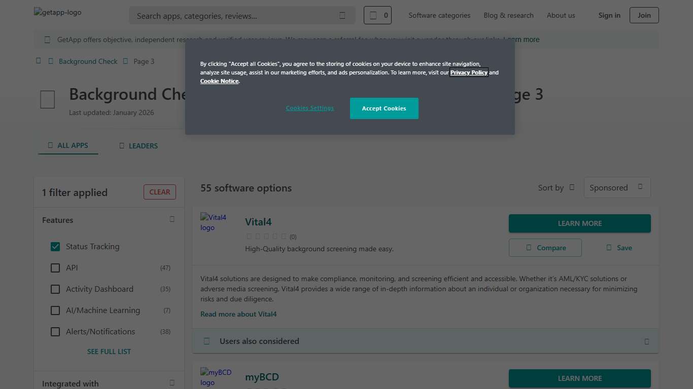 Page 3 Best Background Check Software with Status Tracking 2026 GetApp